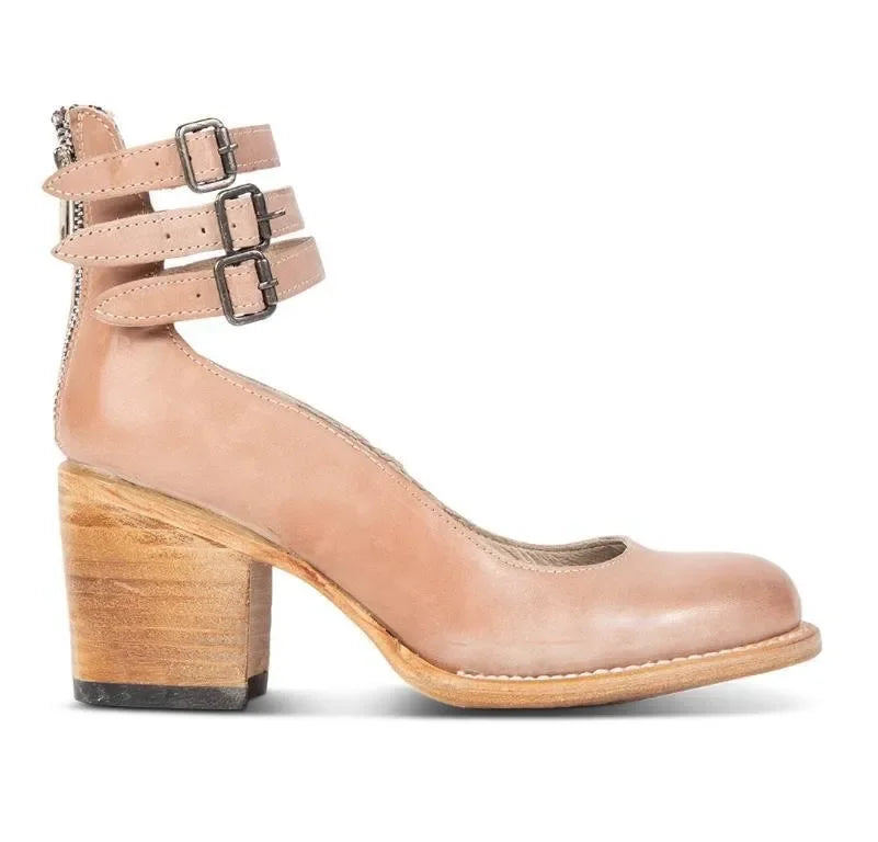 Eglantine | Women's Block Heel Strap Shoes