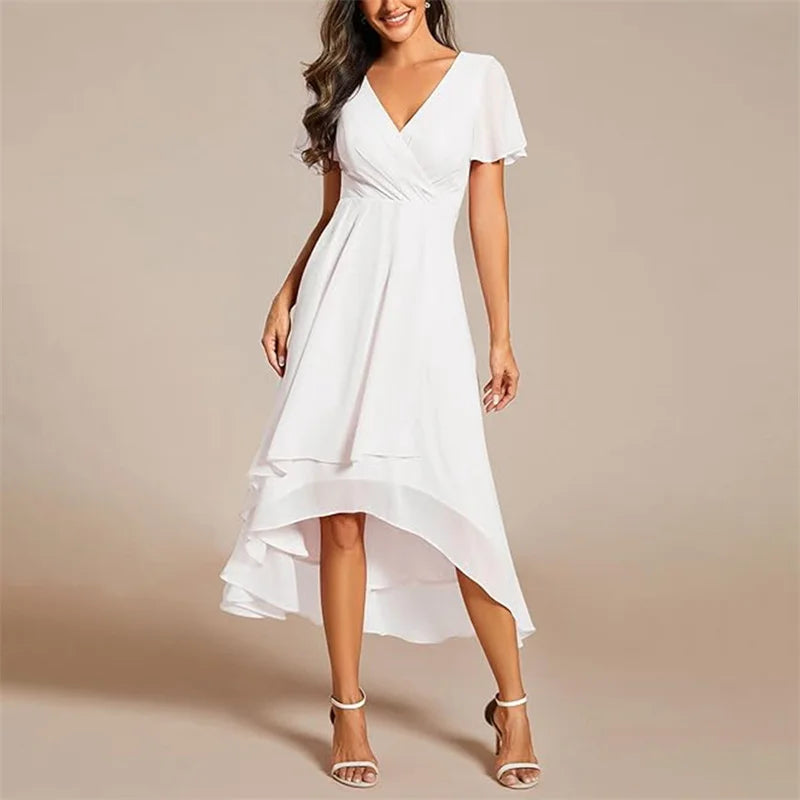 Alura | Women's Flowing Hi-Low Summer Midi Dress