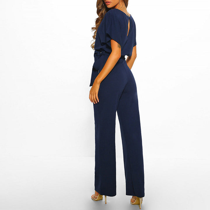 Havira | Women's Elegant Belted Jumpsuit