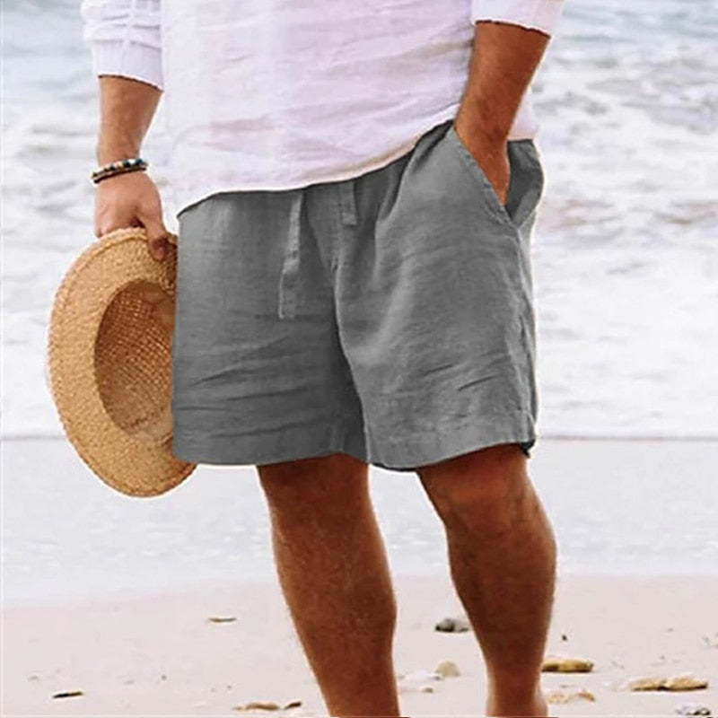 Nerion | Men's Linen Casual Shorts
