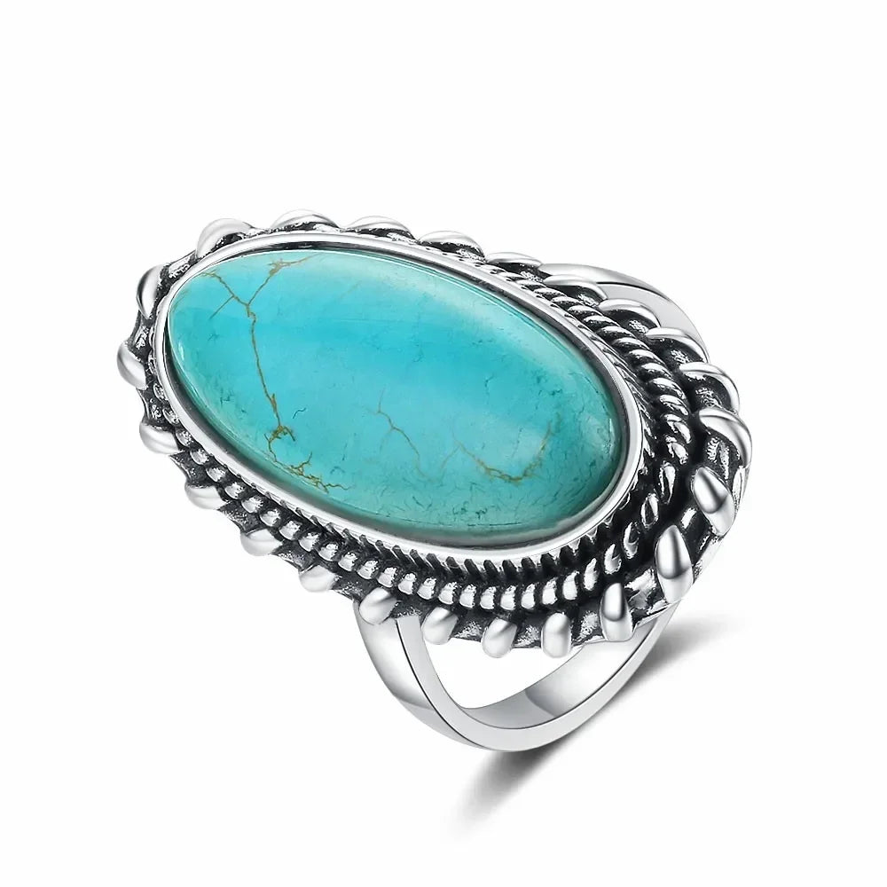 Esther | Women's Vintage Turquoise Statement Ring