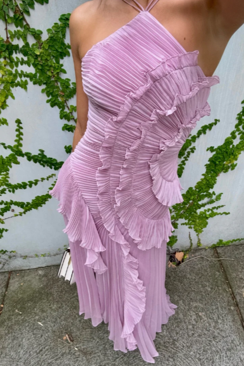 Leonie | Women's Halter Wedding Guest Dress