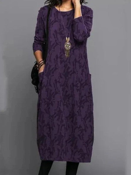 Agatha | Women's Elegant Jacquard Maxi Dress