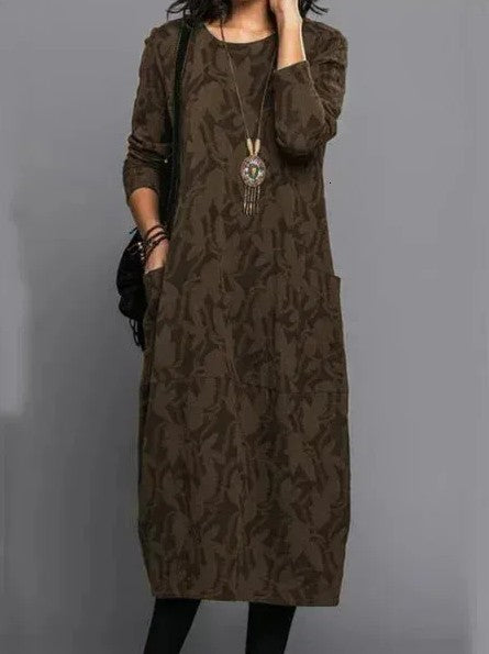 Agatha | Women's Elegant Jacquard Maxi Dress