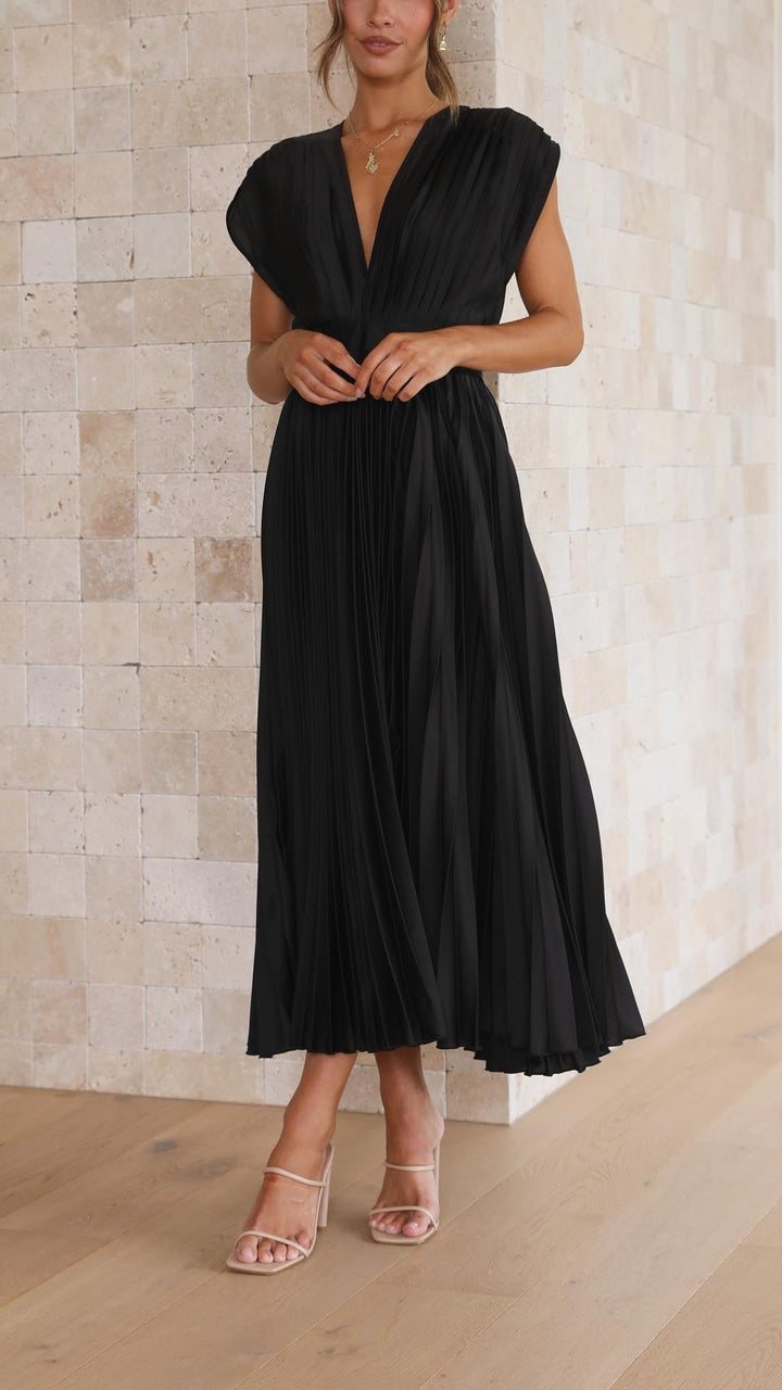 Kingsley | Women's Pleated Maxi Wedding Guest Dress