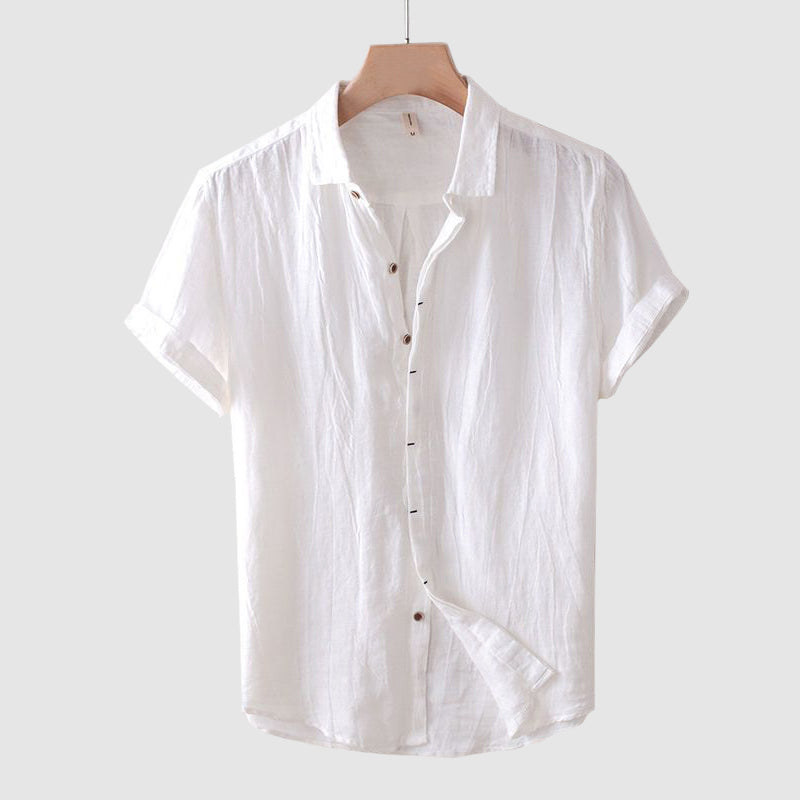 Arrol | Men's Short Sleeve Linen Shirt