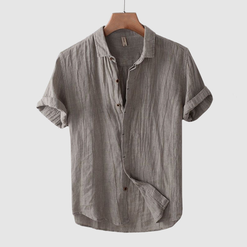Arrol | Men's Short Sleeve Linen Shirt