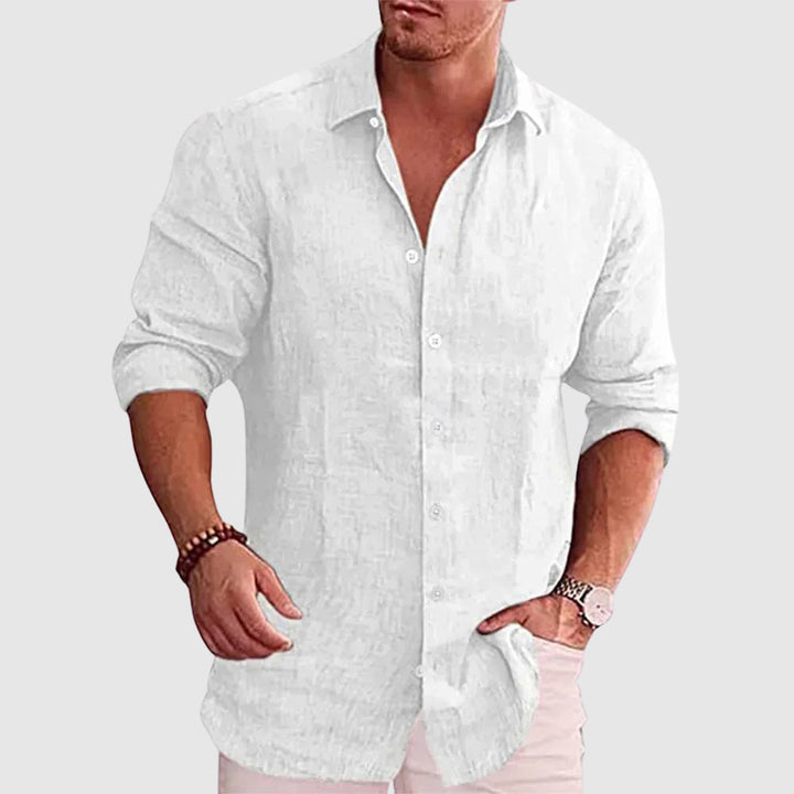 Beckett | Men's Rustic Linen Shirt