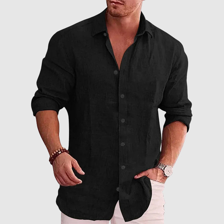 Beckett | Men's Rustic Linen Shirt