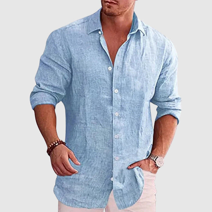 Beckett | Men's Rustic Linen Shirt