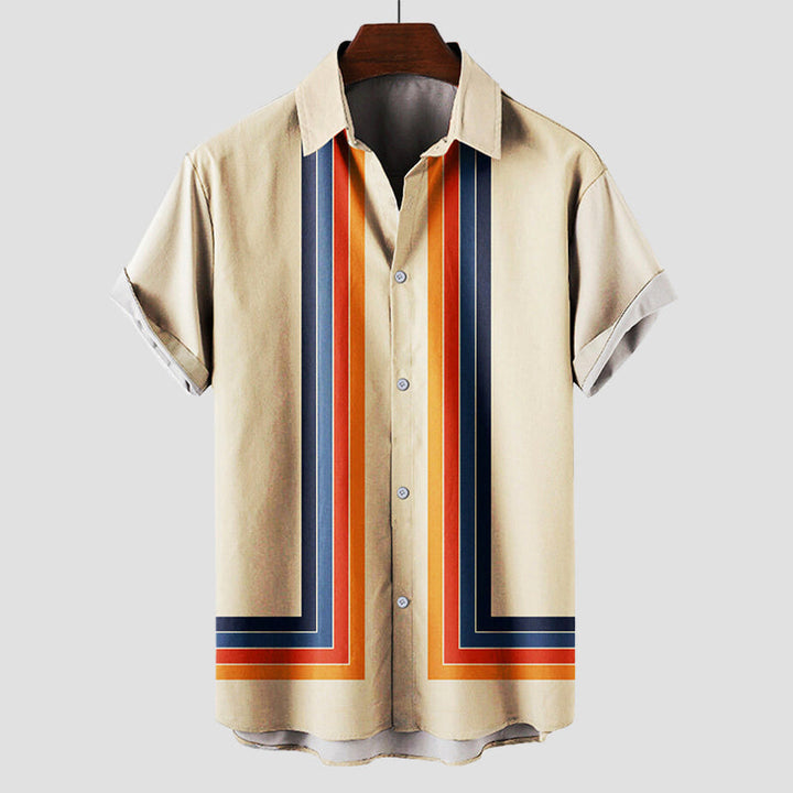 Arval | Men's Retro Stripe Summer Shirt
