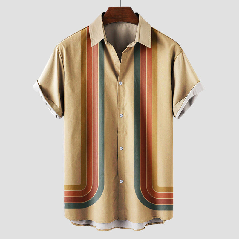 Arval | Men's Retro Stripe Summer Shirt