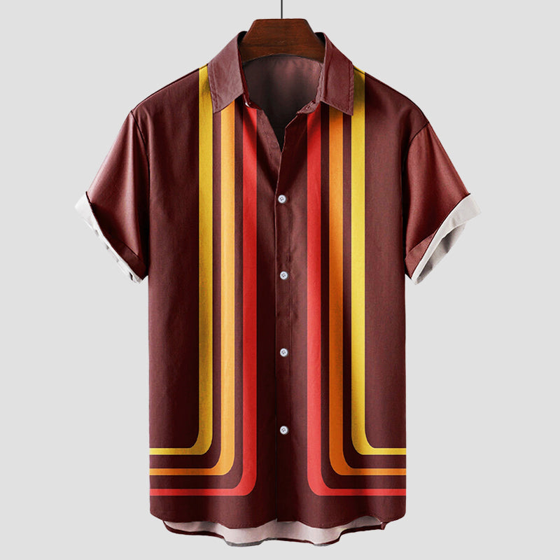Arval | Men's Retro Stripe Summer Shirt