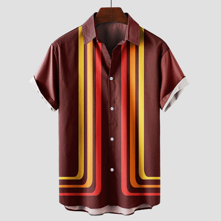 Arval | Men's Retro Stripe Summer Shirt