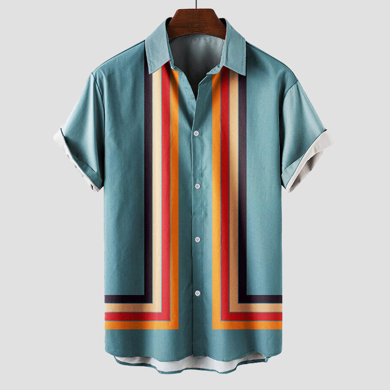 Arval | Men's Retro Stripe Summer Shirt