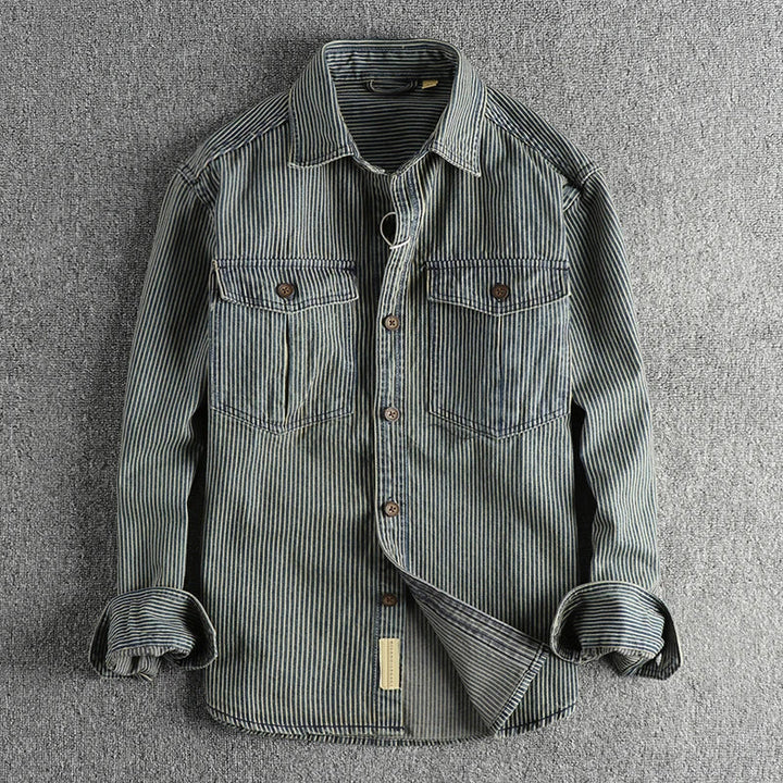 Athelstan | Men's Vintage  Stripe Shirt