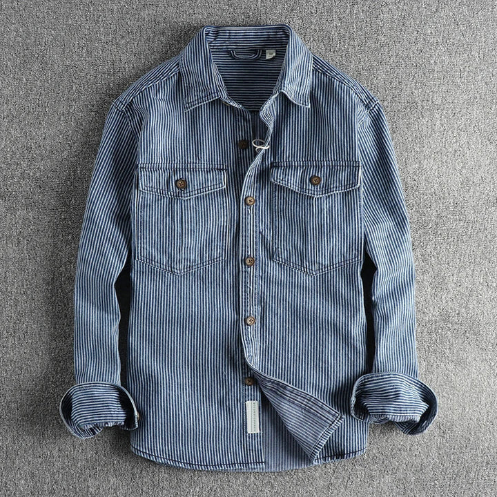 Athelstan | Men's Vintage  Stripe Shirt