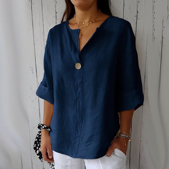 Niamh | Women's Relaxed Linen Blouse