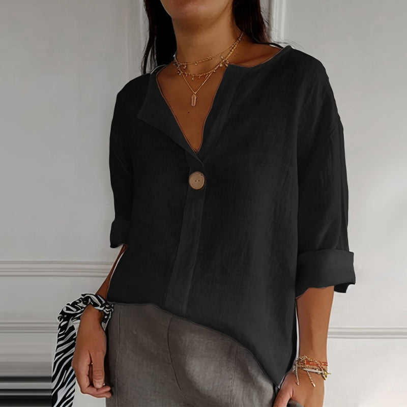 Niamh | Women's Relaxed Linen Blouse