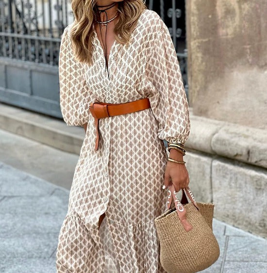 Berdine | Women's Tummy Coverage Dress with Belt