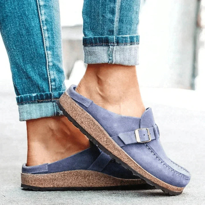 Chloe | Women's Casual Buckle Slip-On Loafers