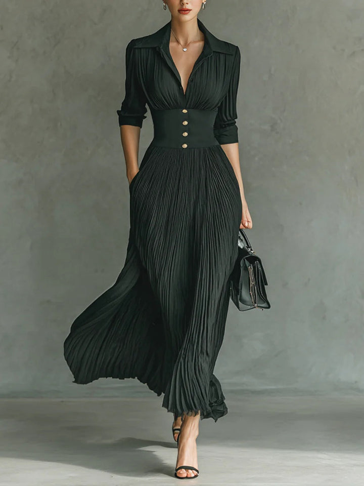 Jocasta | Women's Pleated Wedding Guest Dress