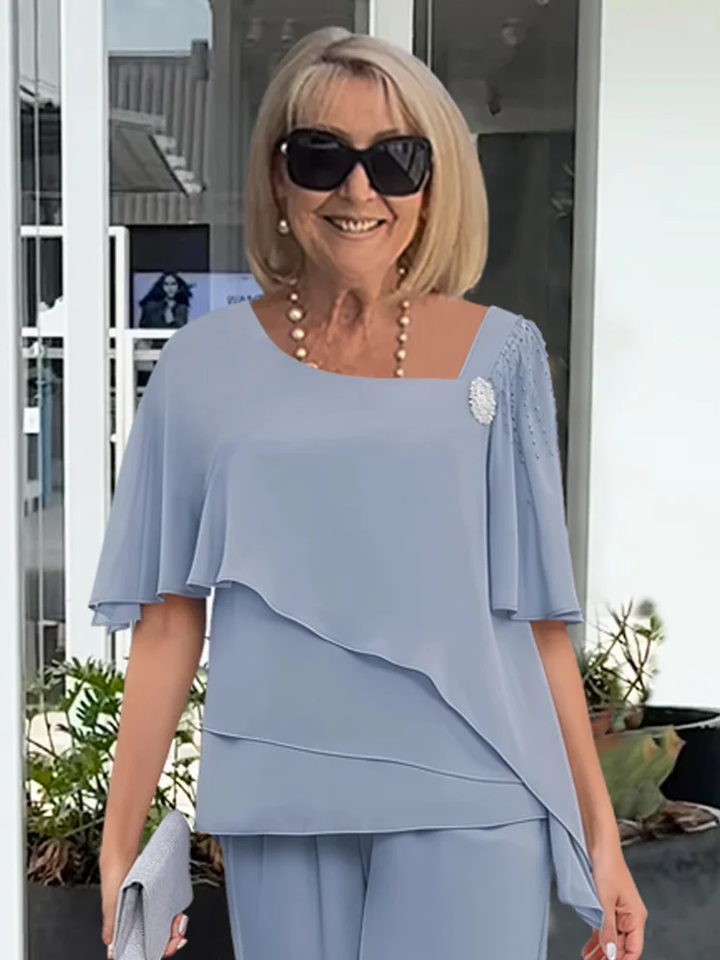 Briseis | Women's Elegant Layered Two Piece Set