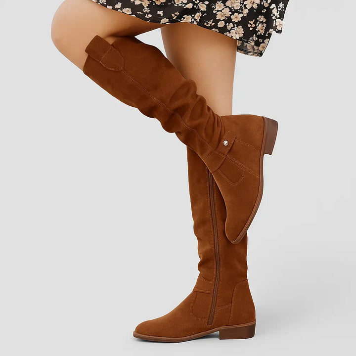 Claribel | Women's Knee High Orthopedic Suede Boots