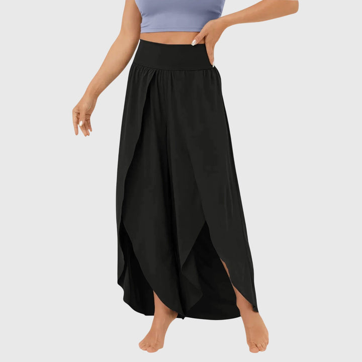 Kaia | Women's Wide Leg Split Hem Pants