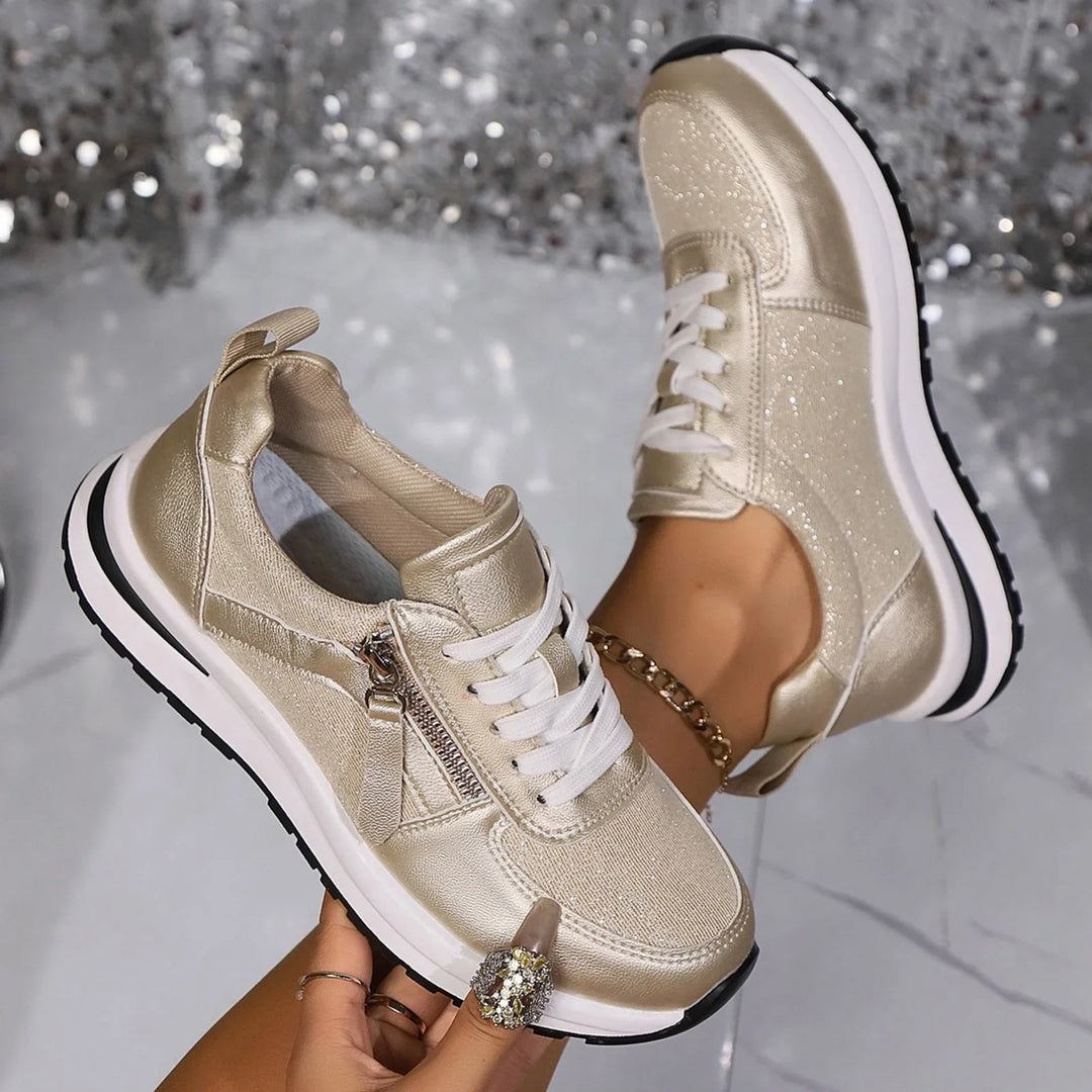 Arnette | Women's Lace-Up Side Zip Platform Sneakers