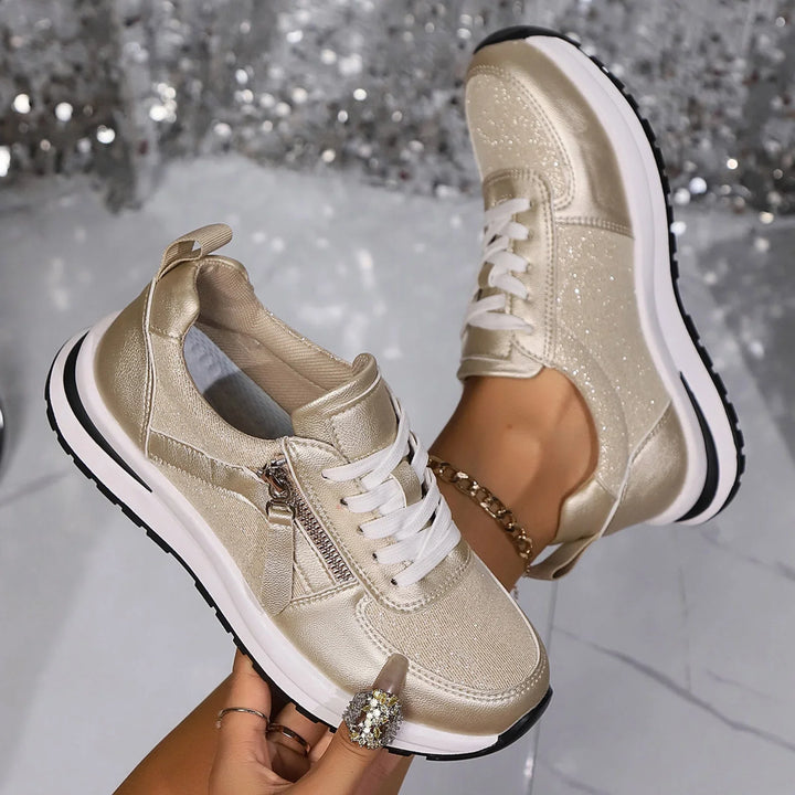 Arnette | Women's Lace-Up Side Zip Platform Sneakers