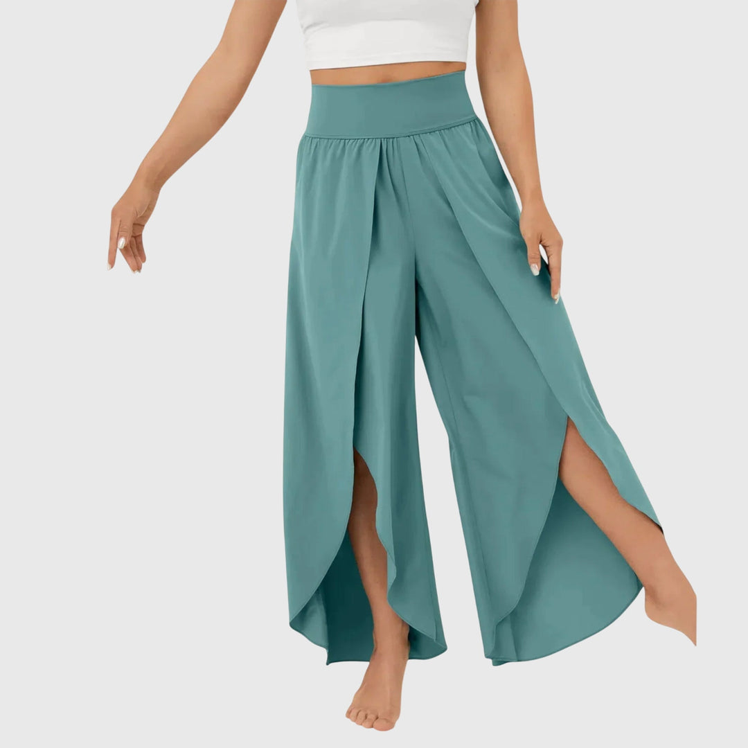 Kaia | Women's Wide Leg Split Hem Pants