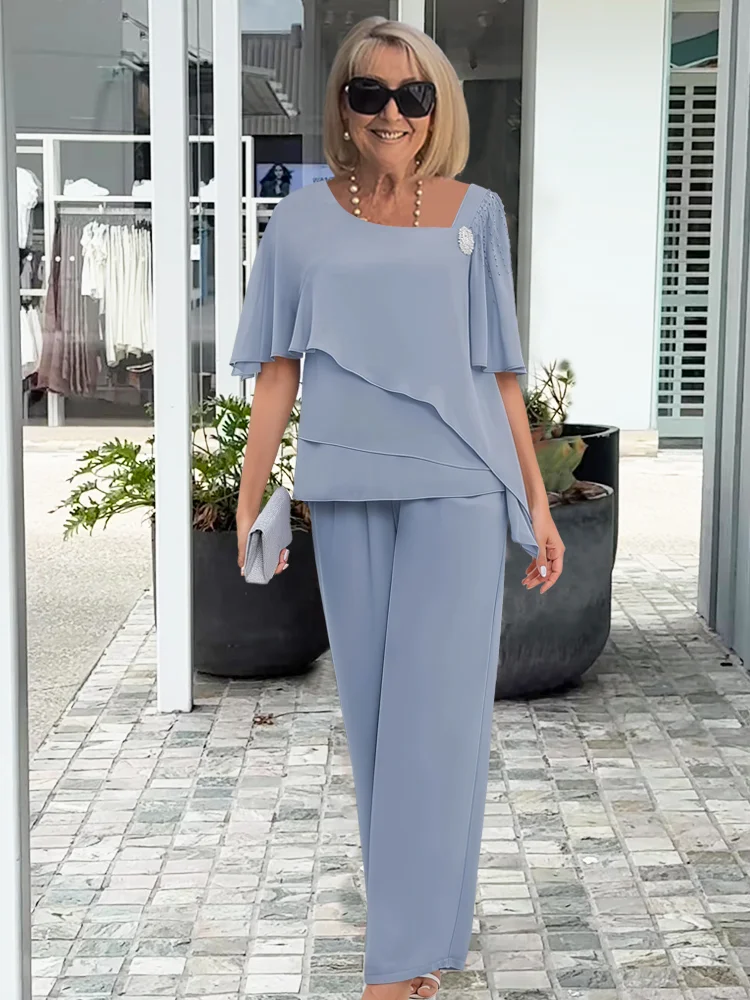 Briseis | Women's Elegant Layered Two Piece Set