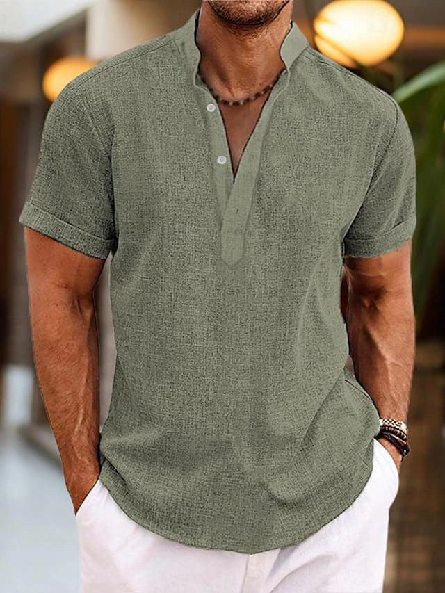 Orion | Men's Short Sleeve Henley Shirt
