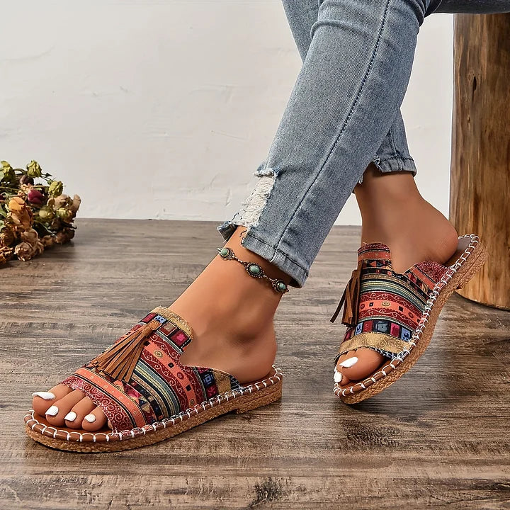Barberry | Women's Orthopedic Tassel Sandals