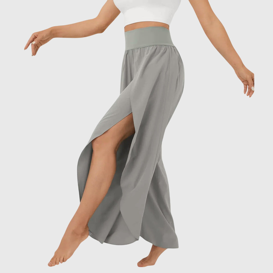 Kaia | Women's Wide Leg Split Hem Pants