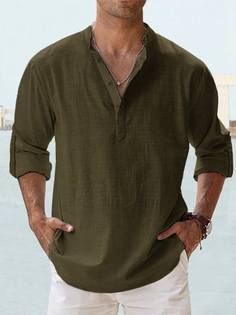 Ryker | Men's Linen Long Sleeve Shirt