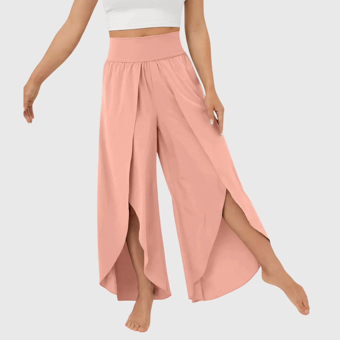 Kaia | Women's Wide Leg Split Hem Pants