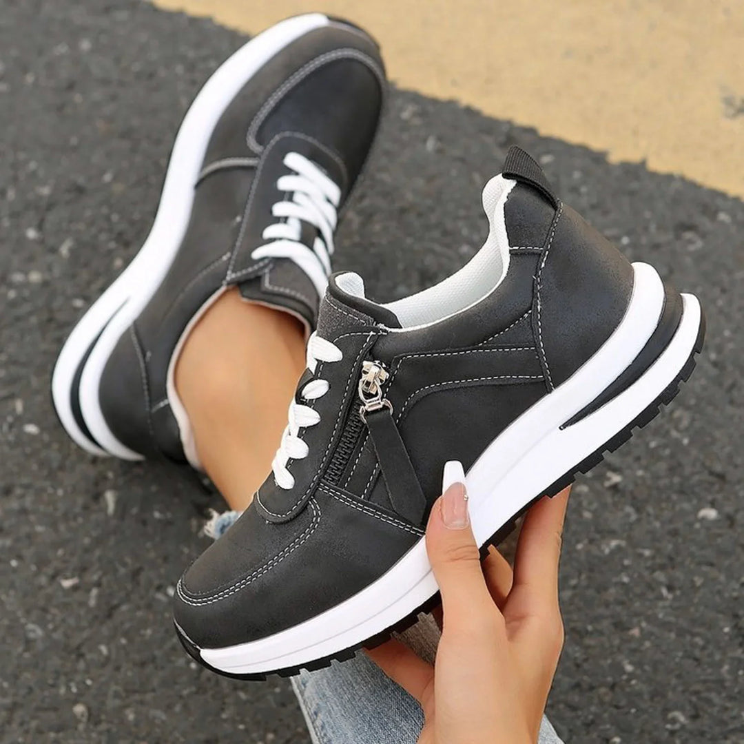 Arnette | Women's Lace-Up Side Zip Platform Sneakers