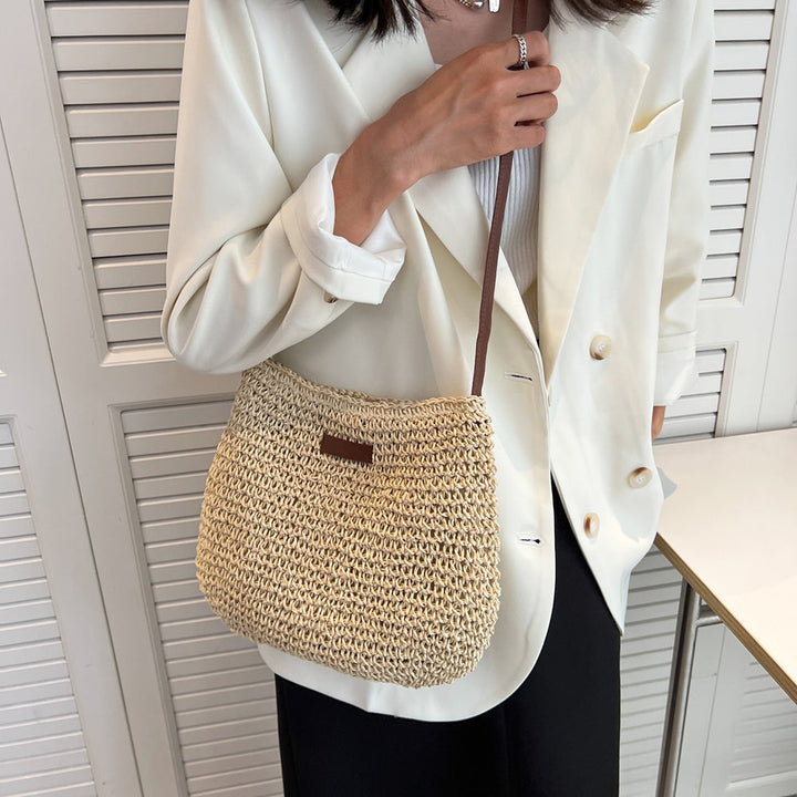 Flora | Women's Woven Summer Shoulder Bag