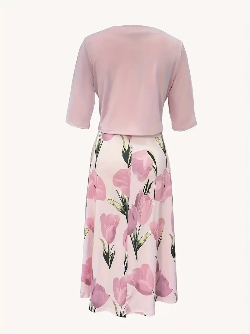 Clarette | Women's Floral Maxi Dress Matching Set