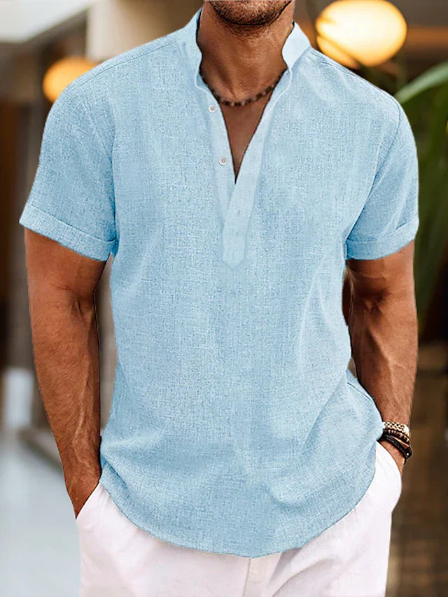 Orion | Men's Short Sleeve Henley Shirt
