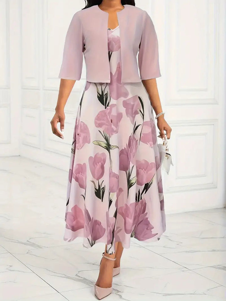 Clarette | Women's Floral Maxi Dress Matching Set