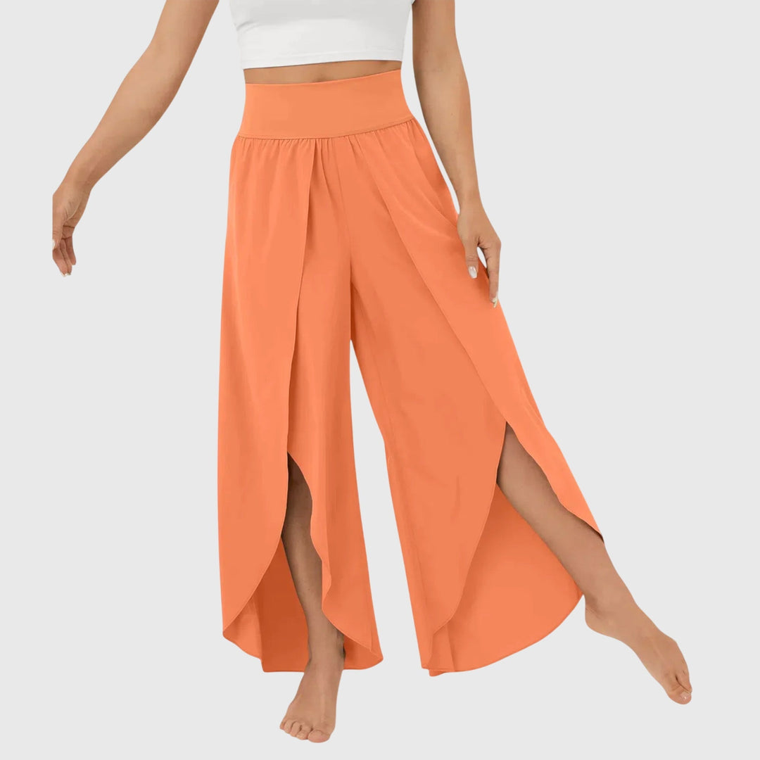 Kaia | Women's Wide Leg Split Hem Pants