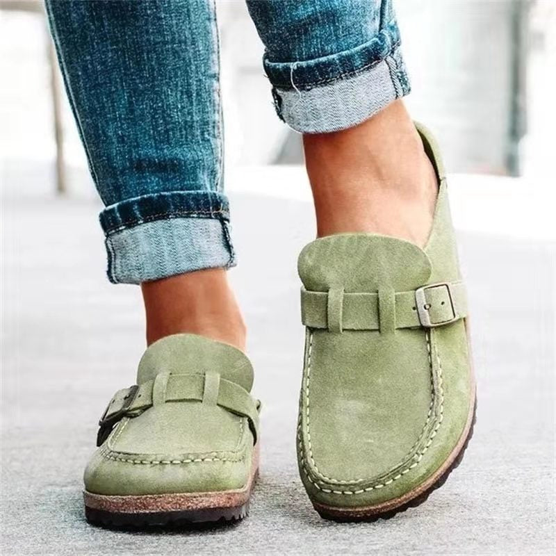 Chloe | Women's Casual Buckle Slip-On Loafers