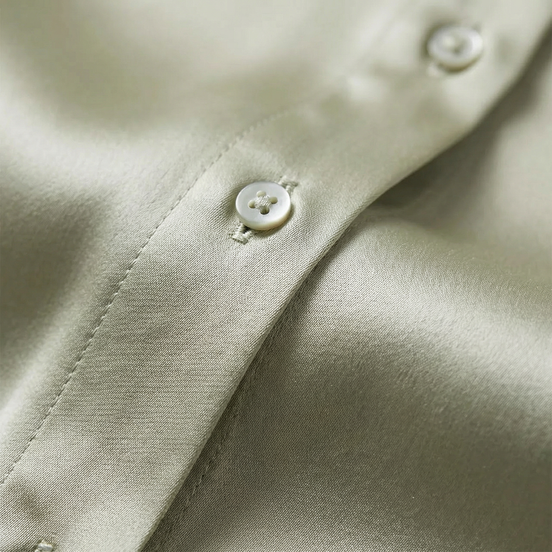 Willow | Women's Modern Button Down Satin Blouse