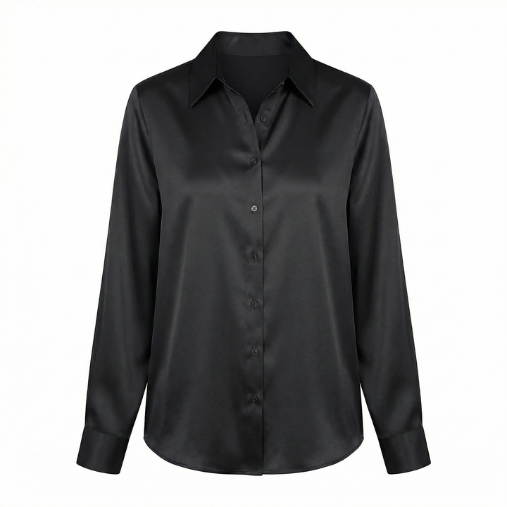 Willow | Women's Modern Button Down Satin Blouse