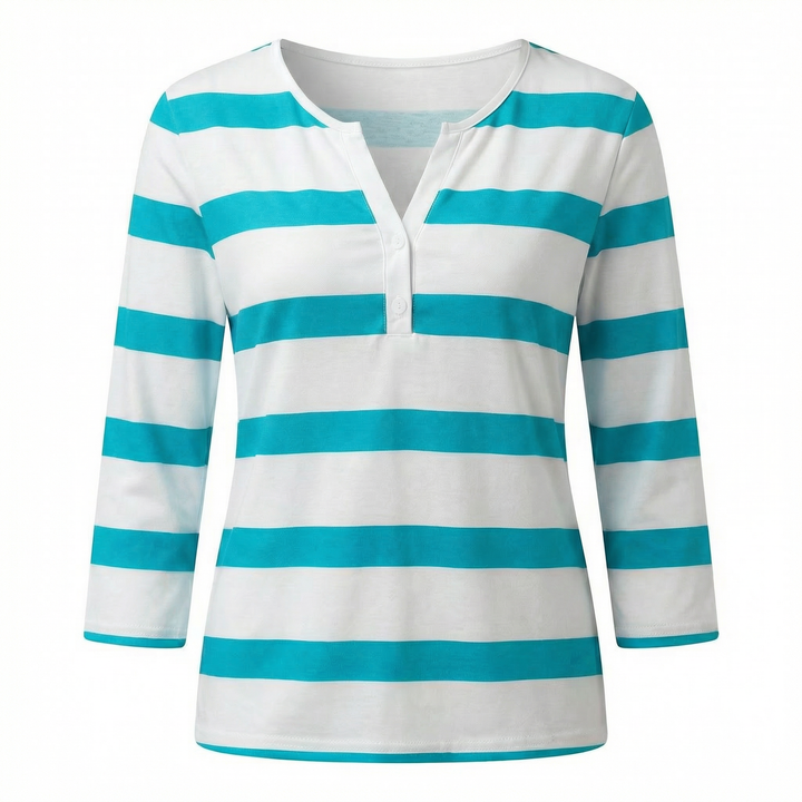 Camila | Women's Striped V-Neck Summer Top