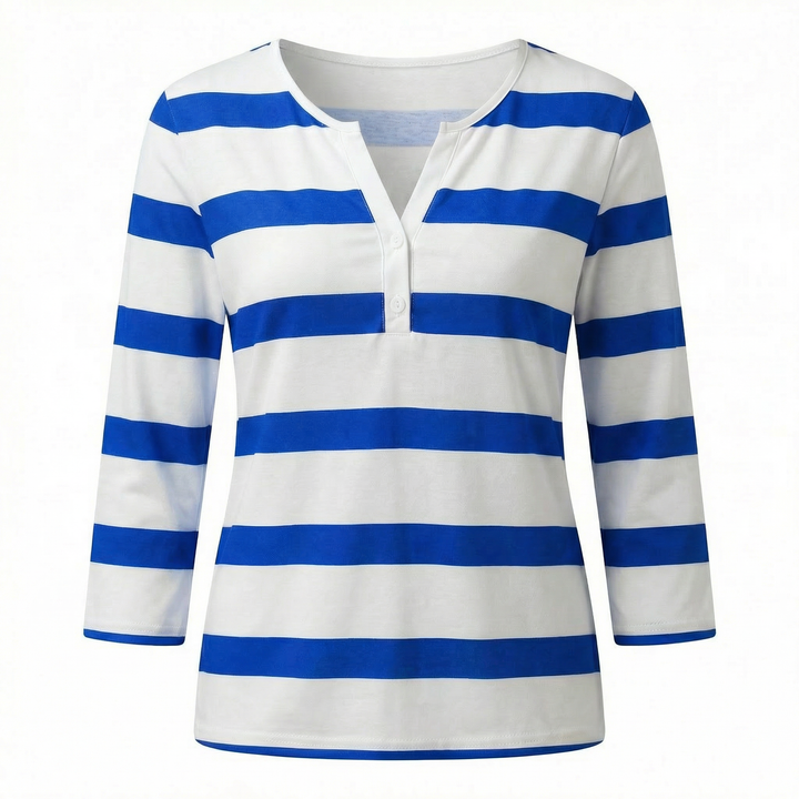 Camila | Women's Striped V-Neck Summer Top