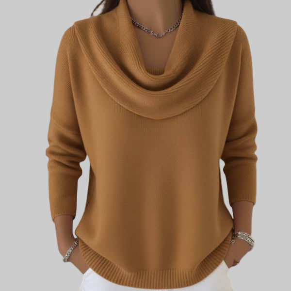 Anchoret | Women's Elegant Cowl Neck Sweater